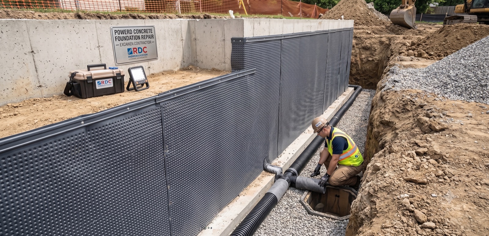 Exterior waterproofing by RDC Waterproofing