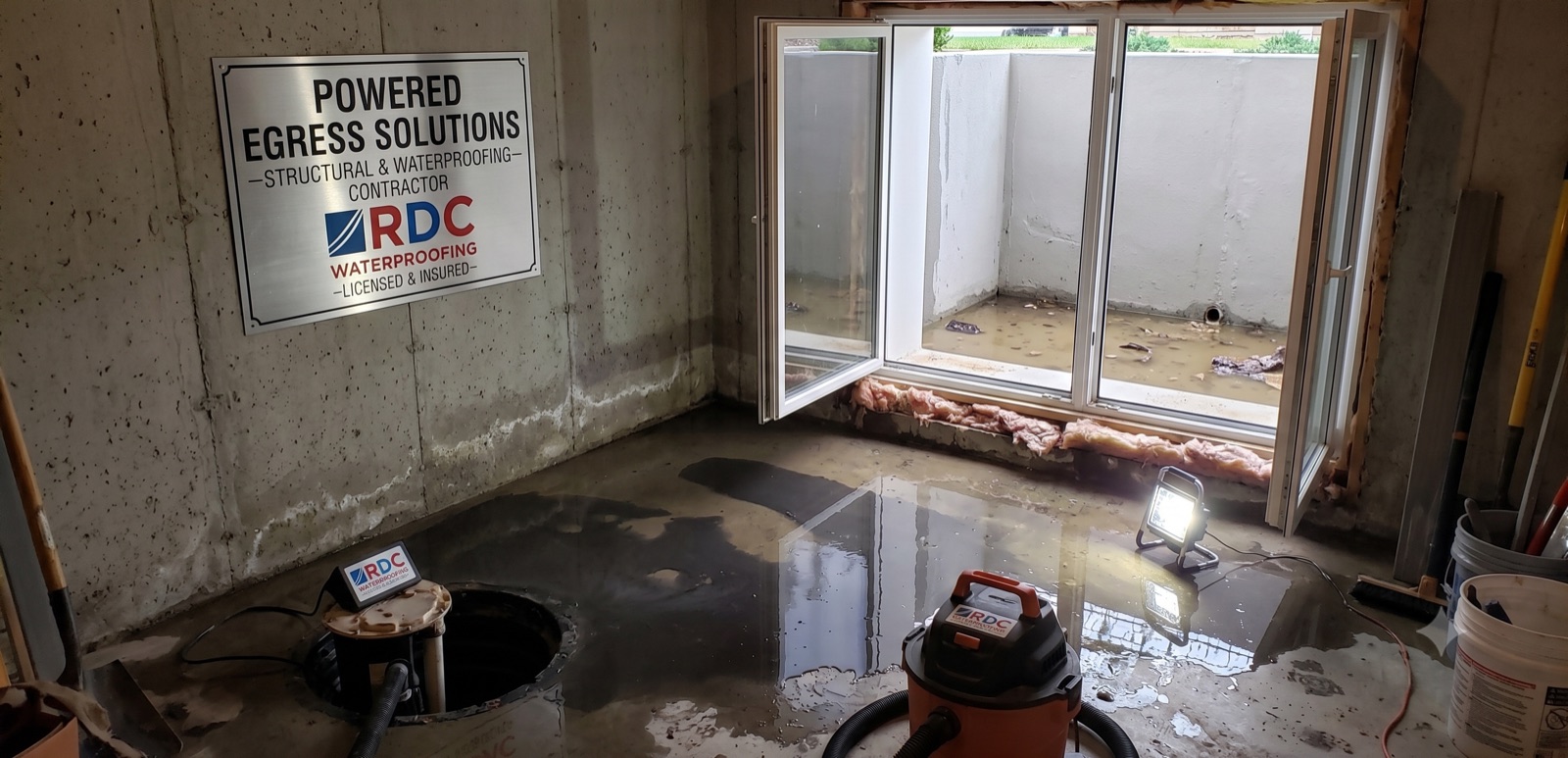 Wet basement repair by RDC Waterproofing